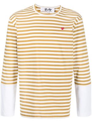 Långärmad t-shirt Comme Des Garçons Play brun