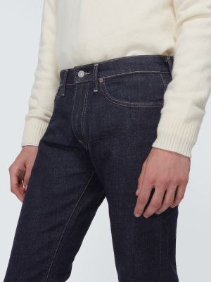 Slim fit kitsa lõikega teksapüksid Polo Ralph Lauren sinine