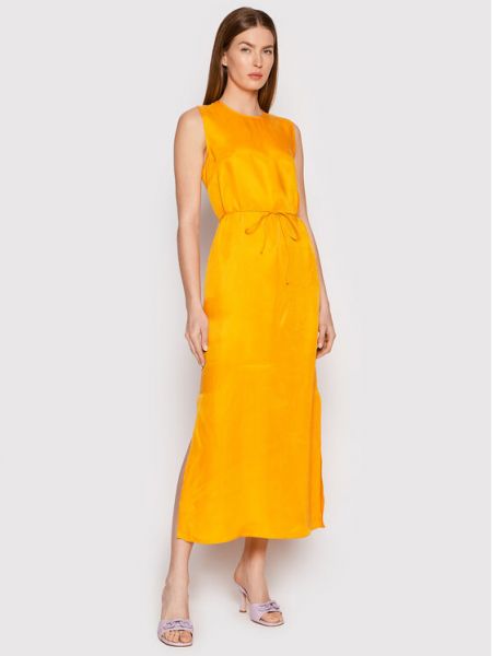 Sukienka na lato Calvin Klein, pomarańczowy