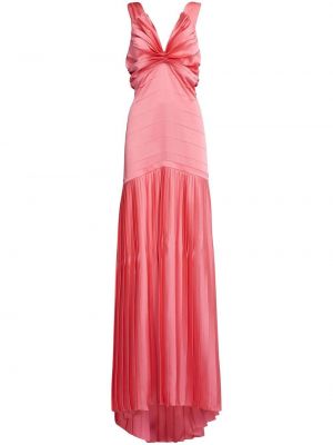 Πλισέ βραδινό φόρεμα Marni ροζ