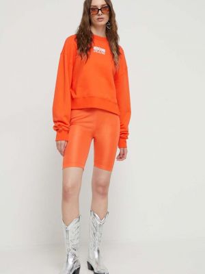 Pulover Moschino Jeans oranžna