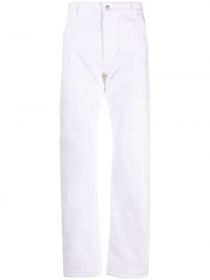 Jeans skinny brodeés slim Alexander Mcqueen blanc