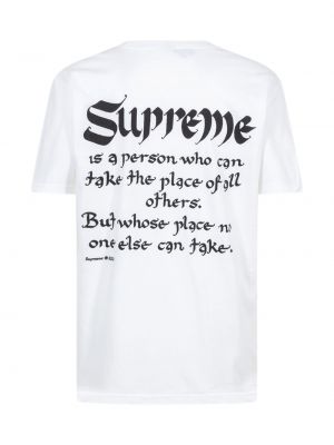 T-shirt avec manches courtes Supreme blanc