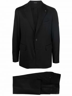 Vlnený oblek Tagliatore čierna