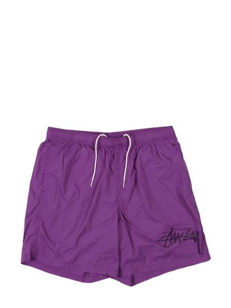 Painettu bermudashortsit Stüssy violetti