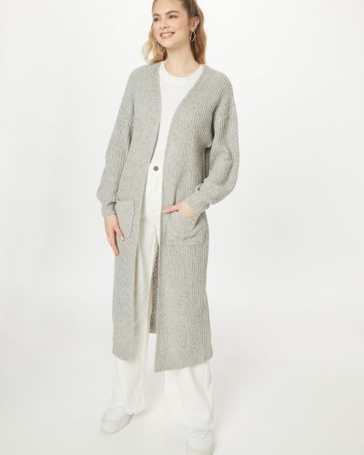 Pletený pletený kabát In The Style sivá