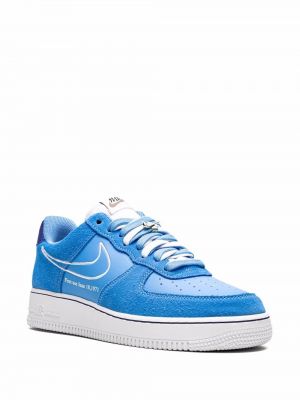 Wildleder sneaker Nike Air Force 1 blau