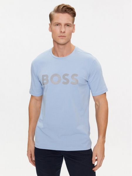 Тениска Boss светлосиньо