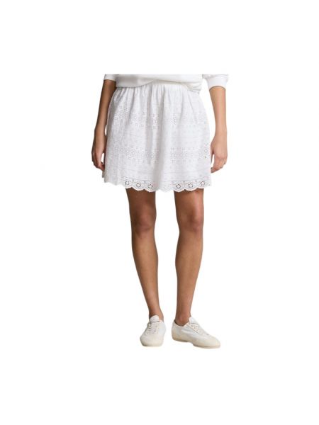 Mini spódniczka Ralph Lauren biała