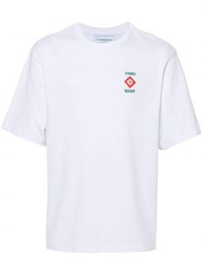 Kokvilnas sporta t-krekls Casablanca balts