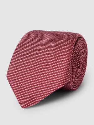 Jedwabny krawat Boss czerwony