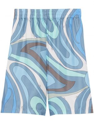 Bermuda kratke hlače s potiskom z abstraktnimi vzorci Pucci