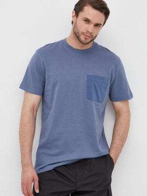 Bavlněné tričko Selected Homme modré