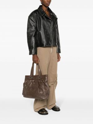 Stepēta dabīgās ādas shopper soma Chanel Pre-owned
