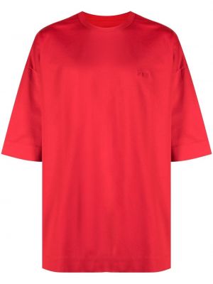 T-krekls ar izšuvumiem ar apdruku Juun.j sarkans