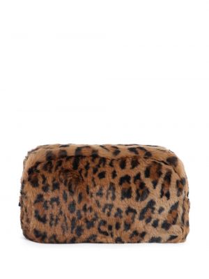 Кожа чанта с леопардов принт Apparis