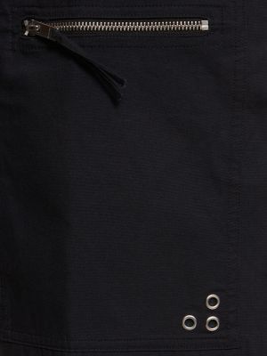 Bombažne kratke hlače Marant črna