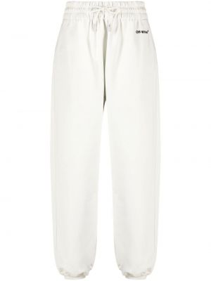 Pantalon de joggings brodé Off-white blanc