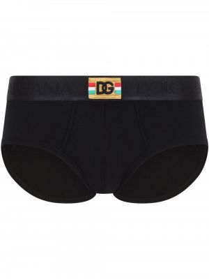 Bomull boksershorts Dolce & Gabbana svart