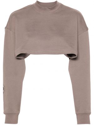 Kokvilnas kapučdžemperis Adidas By Stella Mccartney pelēks