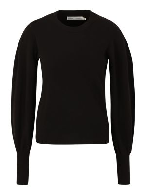Pletený viskózový priliehavý sveter Inwear - čierna