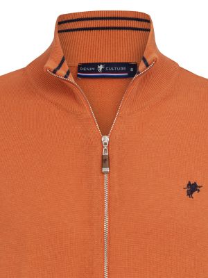 Veste en tricot Denim Culture orange