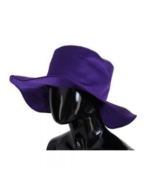 Sombrero de seda Dolce & Gabbana violeta
