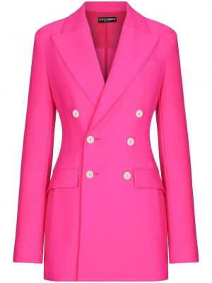 Μπλέιζερ με κουμπιά Dolce & Gabbana ροζ