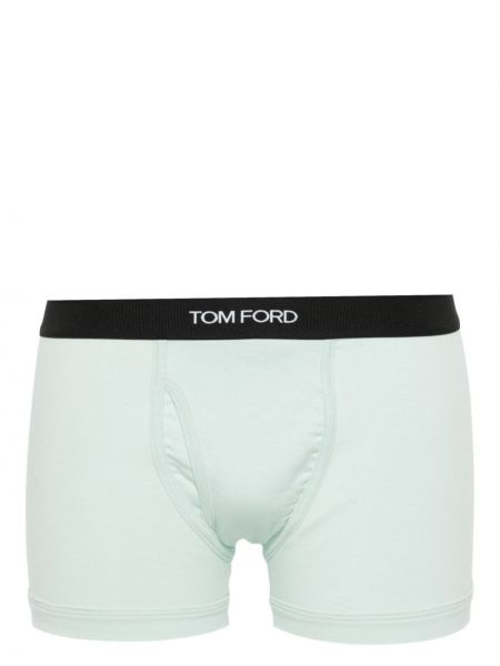 Bavlněné boxerky Tom Ford zelené