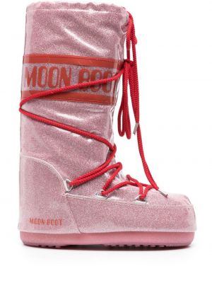Sněžné boty Moon Boot růžové