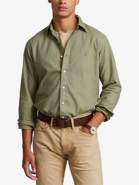 Рубашка Polo Ralph Lauren зеленая