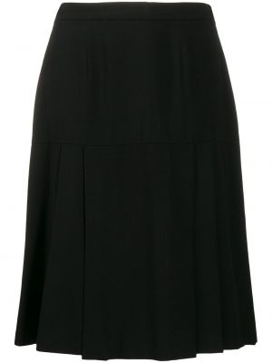 Plisované sukně Chanel Pre-owned černé