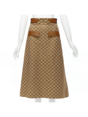 Spódnica Gucci Vintage brązowa