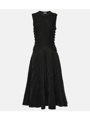 Μίντι φόρεμα Alaia μαύρο