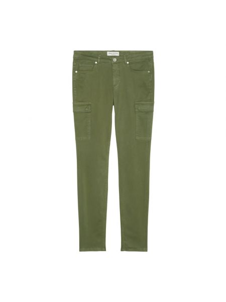 Obcisłe spodnie slim fit Marc O'polo zielone