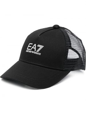 Trykt cap Ea7 Emporio Armani svart