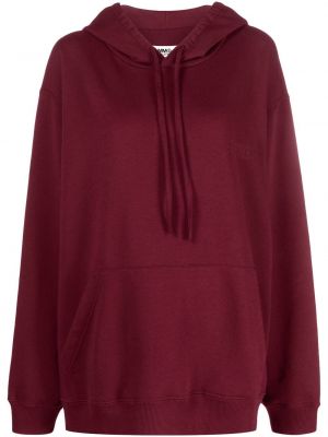 Oversize hoodie mit stickerei Mm6 Maison Margiela rot