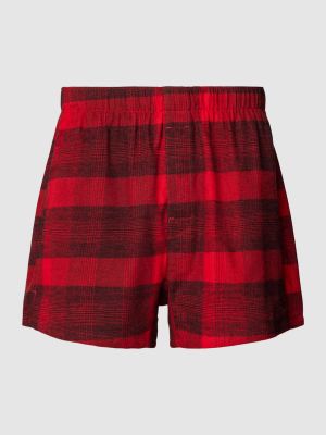 Bokserki w kratkę Calvin Klein Underwear czerwone