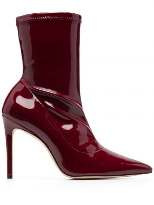 Leder stiefelette Stuart Weitzman rot