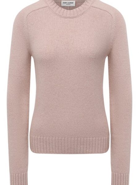 Пуловер Saint Laurent розовый