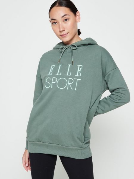 Bluza z kapturem Elle Sport zielona