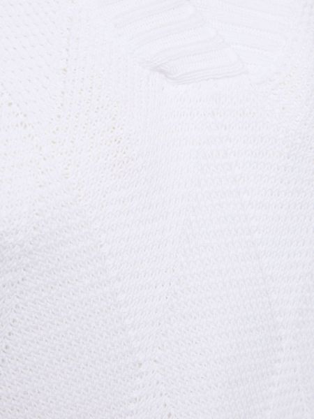 Chaleco de algodón de punto Max Mara blanco