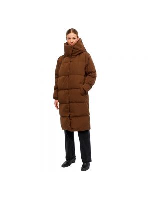 Длинная куртка Object коричневый