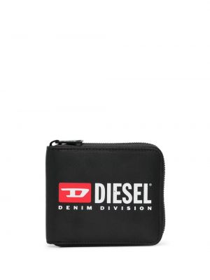 Peňaženka s potlačou Diesel čierna