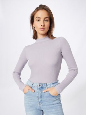 Marškinėliai ilgomis rankovėmis Hollister violetinė
