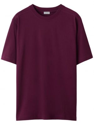 T-shirt med rundhals Burberry lilla