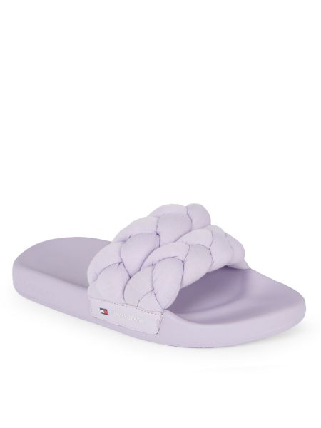 Sandales à fleurs tressées Tommy Jeans violet