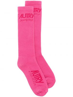 Jacquard zokni Autry rózsaszín