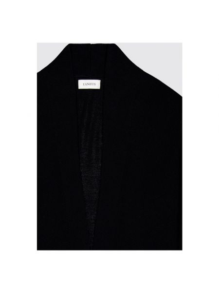 Cárdigan de algodón con escote v oversized Laneus negro