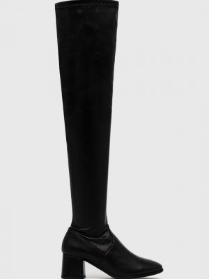 Черные кожаные ботинки Wojas